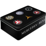 Storage tin biscuit tin tea tin 2.5 litre sheet steel Genuine Mercedes-Benz