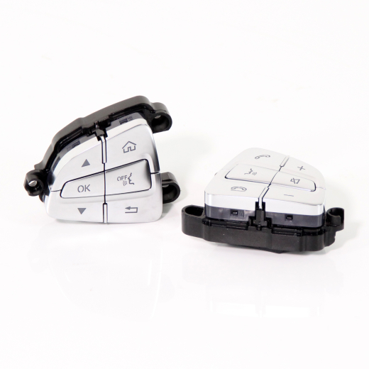 Chromen stuurwielknoppen Silver Shadow origineel Mercedes-B  | 222905-chrom