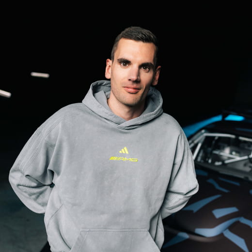 Sudadera con capucha AMG adidas gris original Mercedes-AMG | B67960159-65