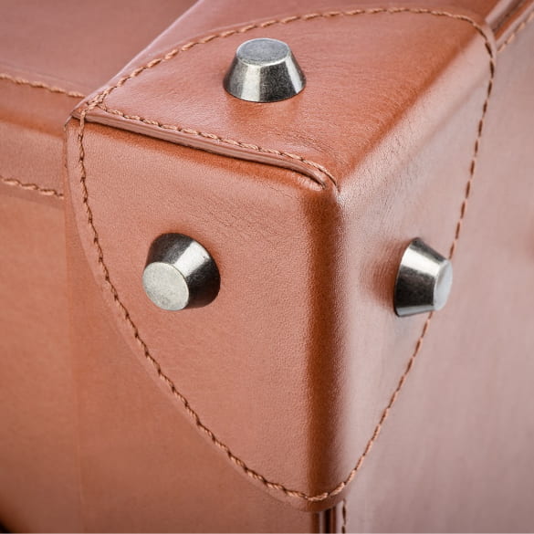 Suitcase Vintage Cognac Brown Original Mercedes-Benz Classic | B66057002