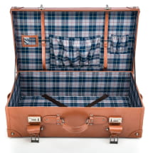 Suitcase Vintage Cognac Brown Original Mercedes-Benz Classic | B66057002