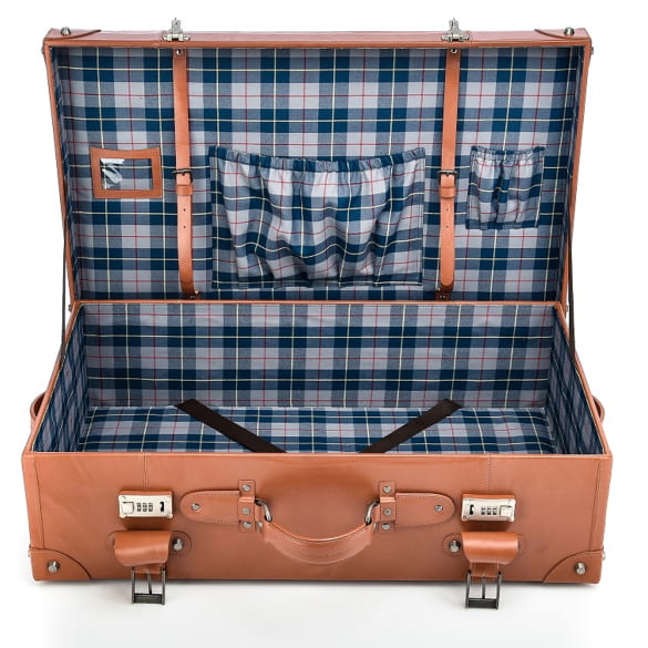 Suitcase Vintage Cognac Brown Original Mercedes-Benz Classic | B66057002
