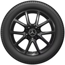 Summer wheels 17 inch CLA EQ C174 10-spokes black Michelin | Q44024151018A/19A-C174