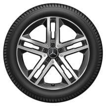 Summer wheels complete wheel set 19 inch Genuine Mercedes-Benz | Q440671110030-Continental