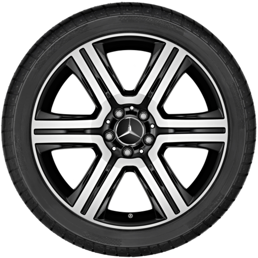 Summer wheels 19 inch GLC X253 black complete wheel set Genuine Mercedes-Benz | Q440021710850-GLC-X253