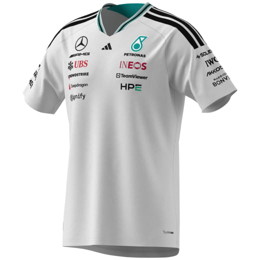 adidas T-shirt da uomo Authentic Mercedes-AMG PETRONAS F1 2026 bianco | B67998416-22