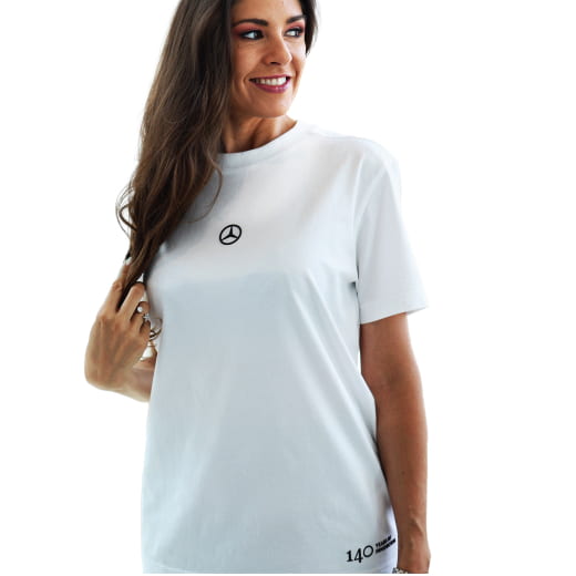 White T-shirt 140 Years Genuine Mercedes-Benz by BOSS XS-XXL | B67960347-52