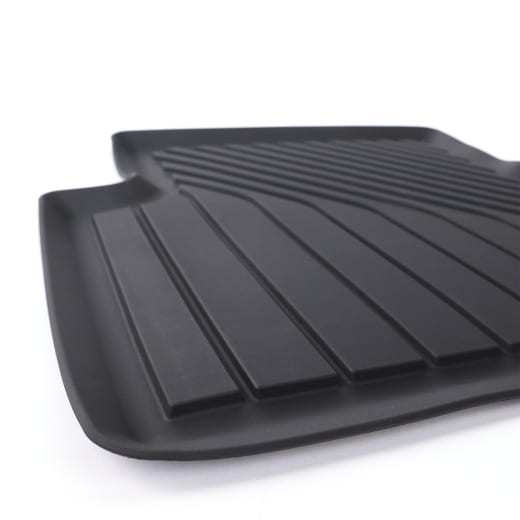Tapis caoutchouc arrière Audi A5 B10 FU noir 2 pièces | 8B3061511