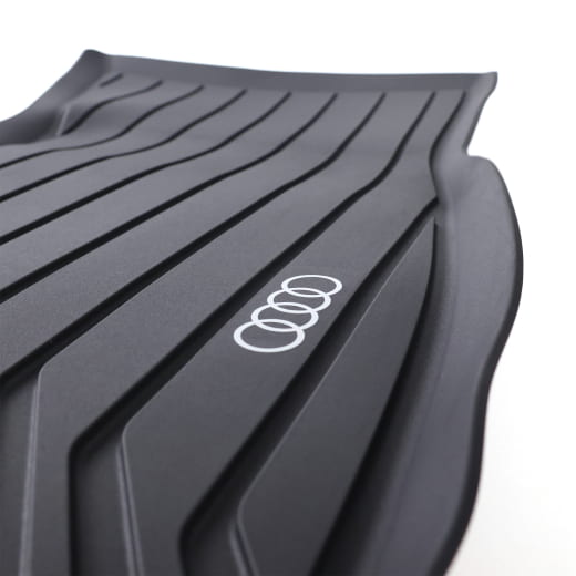 Tapis de sol en caoutchouc avant Audi A6 C9 FN noir, 2 pièces | 4P1061501
