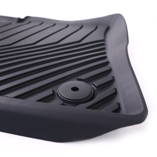 Tapis de sol en caoutchouc avant Audi A6 C9 FN noir, 2 pièces | 4P1061501