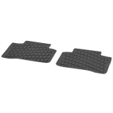 Tapis en caoutchouc EQC N293 Dynamic Squares 2 pièces arrière Original Mercedes-Benz