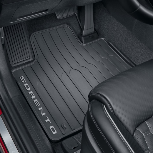 Tapis voiture en caoutchouc Kia Sorento Hybrid MQ4 noir 4 pièces Original Kia | P4131ADE00