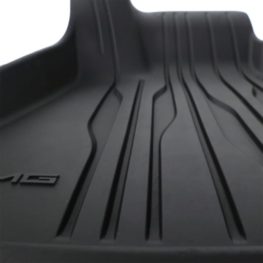 Tapis de sol en caoutchouc SL R232 noir, 4 pièces, Original Mercedes-AMG | A2326804103 9051-R232