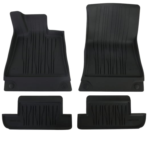 Tapis de sol en caoutchouc SL R232 noir, 4 pièces, Original Mercedes-AMG | A2326804103 9051-R232