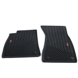 Tapis caoutchouc voiture avant Audi A5 S5 B10 logo S noir Audi d'origine