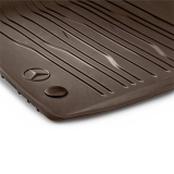 Tapis de sol en caoutchouc avant EQS SUV X296 balaobraun 2 pièces Original Mercedes-Benz