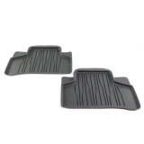 Set de tapis voiture en caoutchouc, 2 pièces, arrière, noir EQE V295 Original Mercedes-Benz