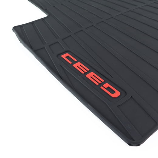 Lot de tapis de sol en caoutchouc Kia Ceed Sportswagon CD 4 pièces Original Kia | J7131ADE00RE-Ceed-SW-CD