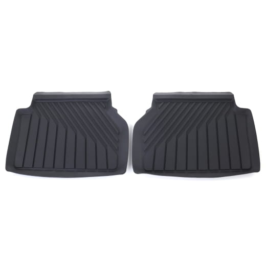 Tapis caoutchouc arrière Audi A6 C9 FN noir 2 pièces | 4P0061511