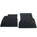 Tapis caoutchouc avant Audi A6 S6 e-tron 2 pièces noir Original Audi