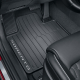 Tapis de sol en caoutchouc Kia Sorento MQ4 noir, 4 pièces, origine Kia