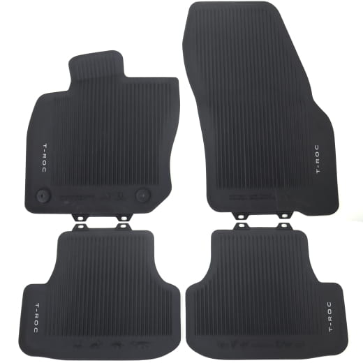 Tapis caoutchouc VW T-Roc A2 4 pièces noir Original Volkswagen | 2GV061500 82V