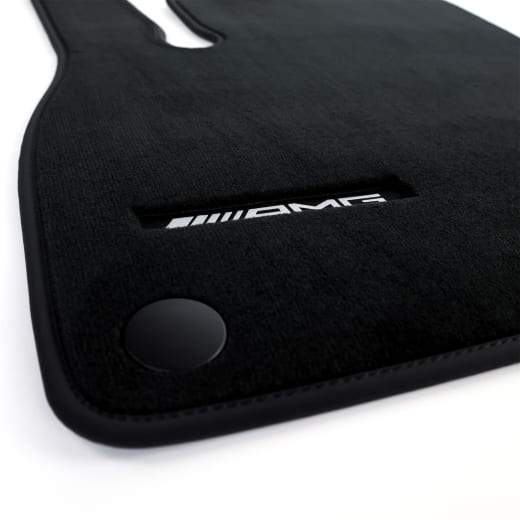 Tapis voiture velours AMG CLA Shooting Brake X174 noir 3 pièces Original Mercedes-Benz | A1746808300 9J74-X174