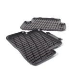 Tapis caoutchouc tapis voiture Dynamic Squares CLE A236 Cabrio 2 pièces arrière Original Mercedes‑B