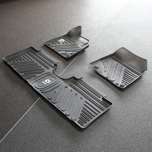 Tapis voiture en caoutchouc noir smart #1 HX11, 3 pièces | QAP8893193740