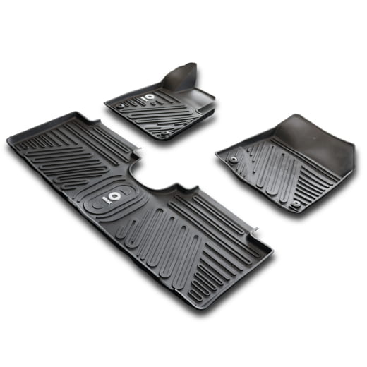 Tapis voiture en caoutchouc noir smart #1 HX11, 3 pièces | QAP8893193740