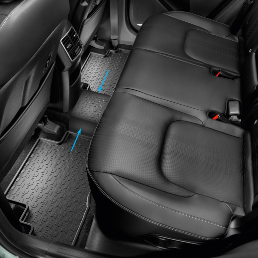 Tapis de sol en caoutchouc Kia Sportage NQ5 Hybrid noir Kia d'origine | CJ131ADE2C