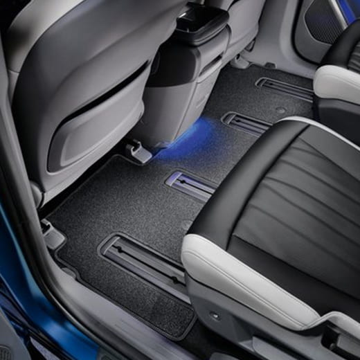 tapis voiture velours arrière Kia EV9 MV1 noir 6 places Kia d'origine | DO143ADE006E/006SE