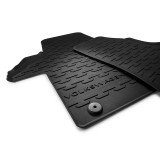 Tapis voiture toutes saisons, lot de 2 pièces avant titane noir VW T6.1 Original Volkswagen