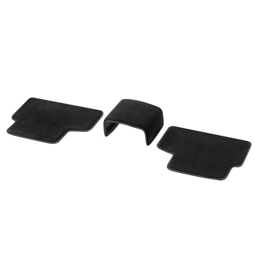Tapis de sol à poils longs Exclusif noir, 3 pièces arrière Classe B | A2476808904 9K26