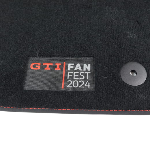 Tapis voiture velours VW Golf 8 GTI Fanfest 2024 Original Volkswagen | 5H1061270B