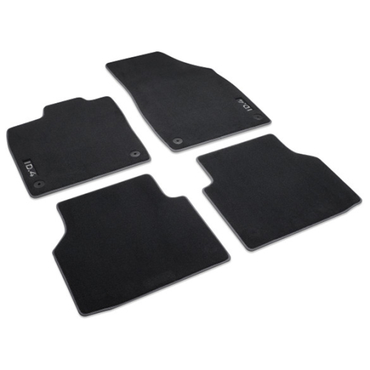 tapis voiture velours ID.4 noir 4 pièces | 11B061270 WGK
