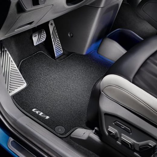 Tapis de sol velours avant Kia EV9 MV1 noir 2 pièces Original Kia | DO143ADE001E