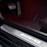 Tappetini auto AMG neri con bordo rosso SLK/SLC R172 Original Mercedes AMG