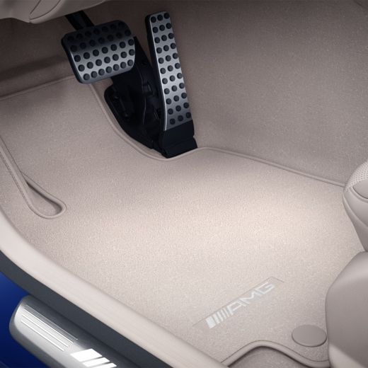 Tappetini auto in velluto AMG SL R232 | AMG-Velours-beige-R232
