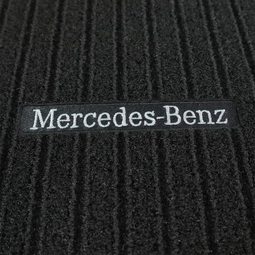 Tappetini in rips davanti neri CLE A236 C236 Original Mercedes-Benz | A2066803002 9G32-236