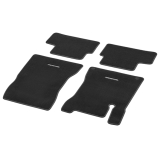 Tappetini in velluto Classe B W247 neri / cucitura decorativa grigio medio Original Mercedes-Benz