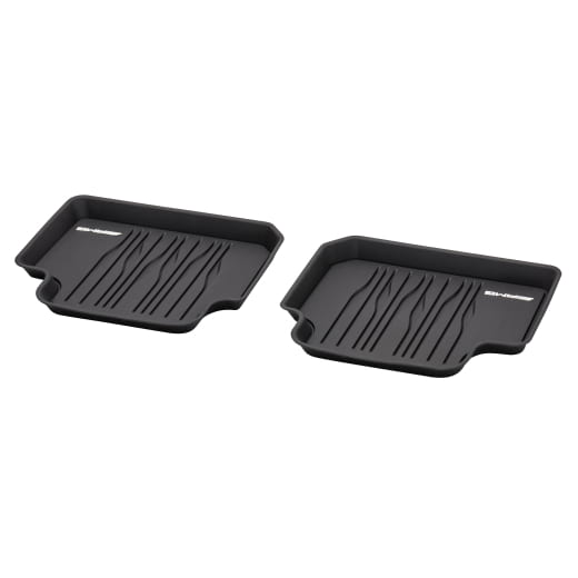Tappetini auto in gomma per tutte le stagioni neri posteriori AMG GT C590 originali Mercedes-Benz | A5906800702 9051