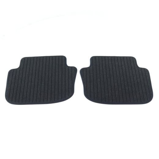 Tappetini in rips posteriori neri CLE A236 Cabrio 2 pezzi | A2366806100 9G32-A236