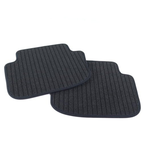Tappetini in rips posteriori neri CLE A236 Cabrio 2 pezzi | A2366806100 9G32-A236