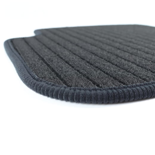 Tappetini in rips posteriori neri CLE A236 Cabrio 2 pezzi | A2366806100 9G32-A236