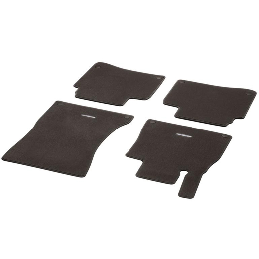 Tappetini auto in velour Classic marrone, 4 pezzi, Classe S V222 | A2226806902 8T47