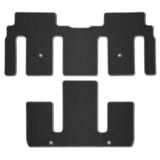 Tappetini in velluto posteriori Kia EV9 MV1 nero, 2 pezzi per 6 posti, originale Kia
