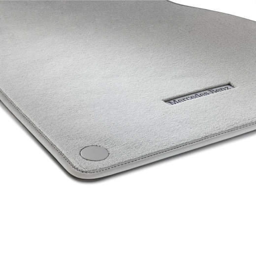 Tappetini auto in velours grigio neve, set da 4 pezzi EQS V297 | Fußmatten-grau-V297
