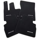 Tappetini auto in velours AMG Classe G W465 nero con cuciture rosse, 4 pezzi, Originali Mercedes-Benz