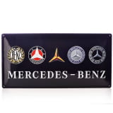 Targa in metallo Vintage Evolution 50x25cm Originale Mercedes-Benz